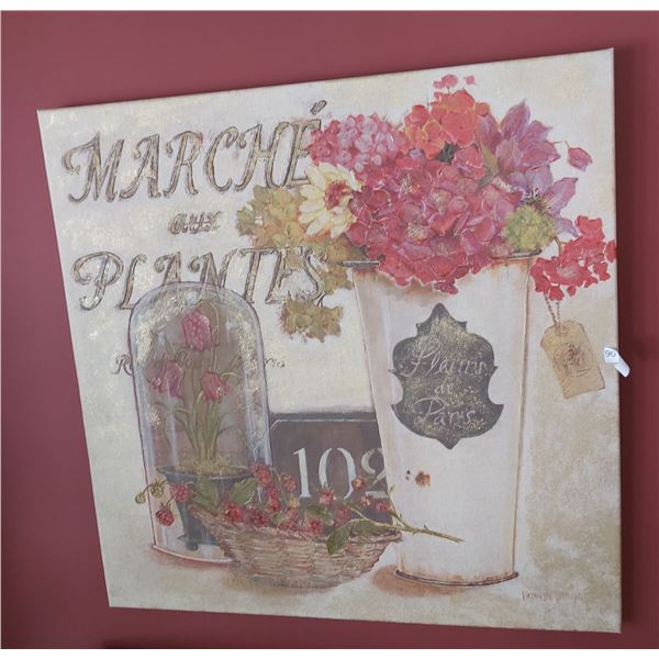 Marche Aux Plantes - Canvas Art by Kathryn White