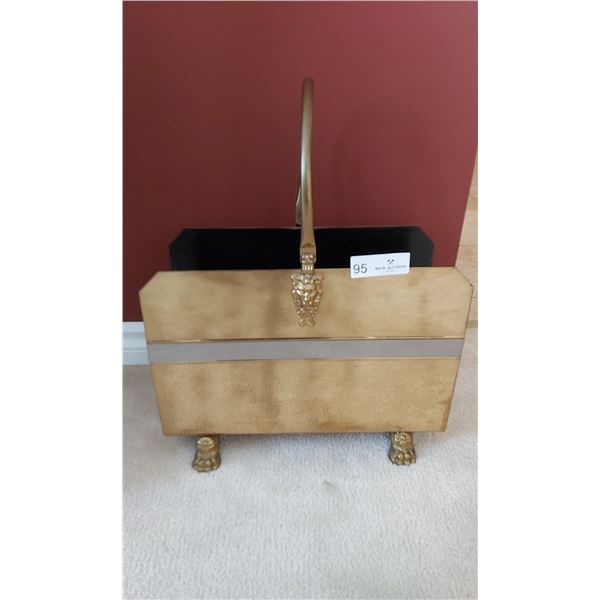 Brass-Look Magazine Rack