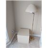 Image 1 : Cube Table & Brass Style Floor Lamp