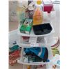Image 2 : Plastic Organizer Full of Dog Supplies