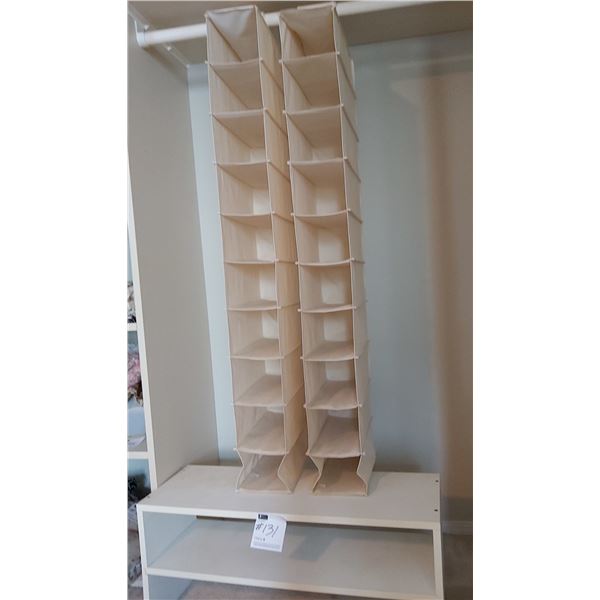 Shoe Rack & Two Hanging Shoe Holders
