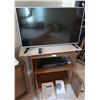 Image 2 : 42" LG  TV With Sears VHS Player & TV Stand