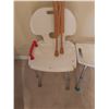 Image 2 : Bath Chair With Stool & Wood Crutches
