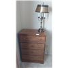 Image 1 : Wood Dress & Table Lamp