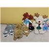 Image 1 : Assorted Stuffed Animals & Husky Slippers (Size Large)