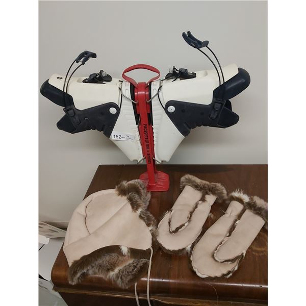 Salomon SX60 Ski Boots Size 300 With Hat & Gloves