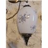 Image 4 : Vintage Painted Double Hanging Glass Light