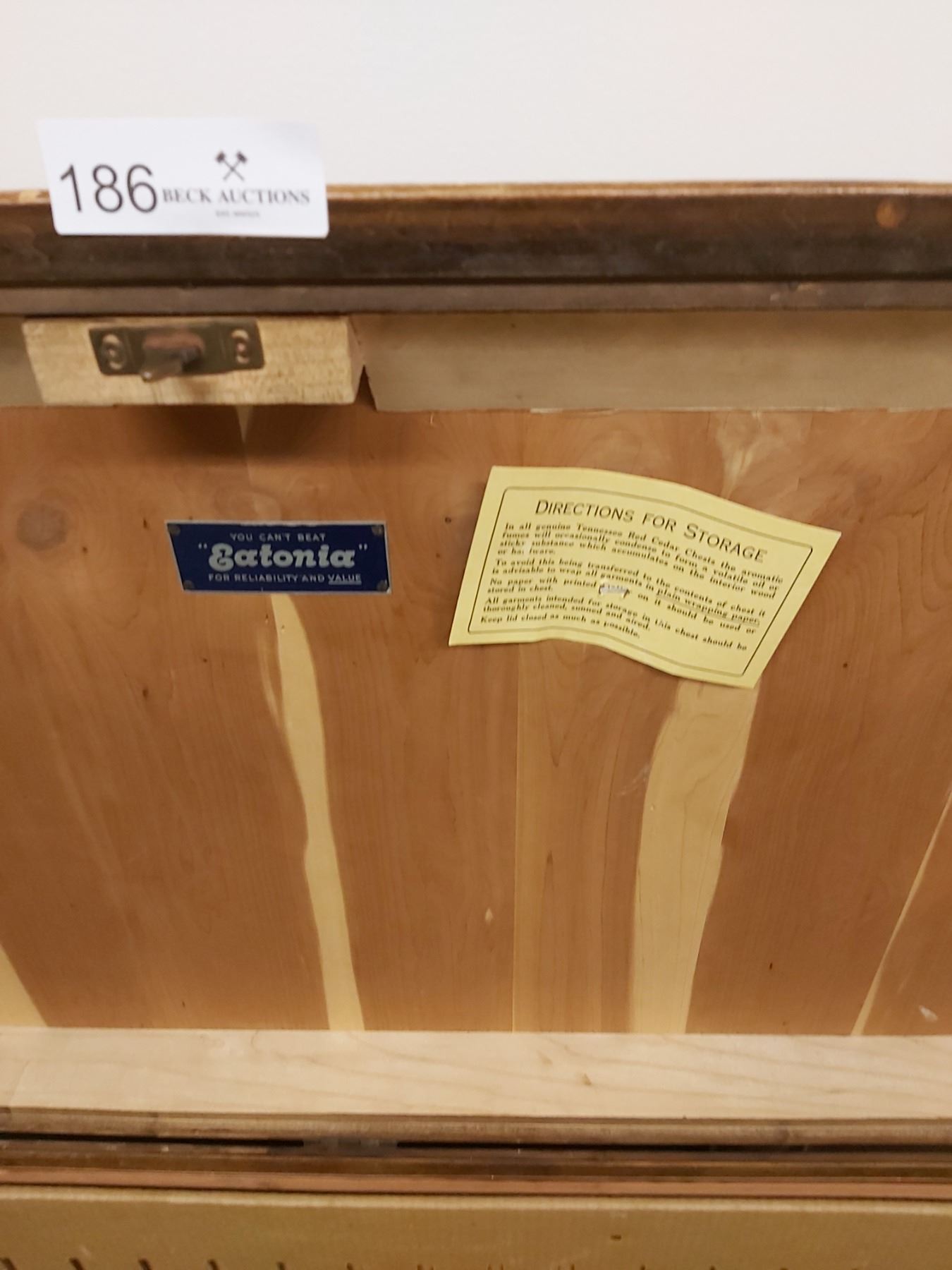 Cedar Chest (Tennessee Red Cedar) With Drawer Beck Auctions Inc.