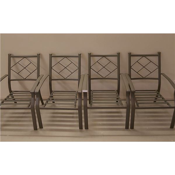 Four Patio Chairs (No Cushions)
