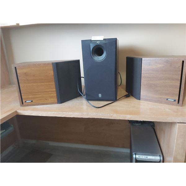 Two Bose Speakers & Yamaha Subwoofer