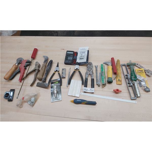 Assortment Of Hardware & Wood Working Tools