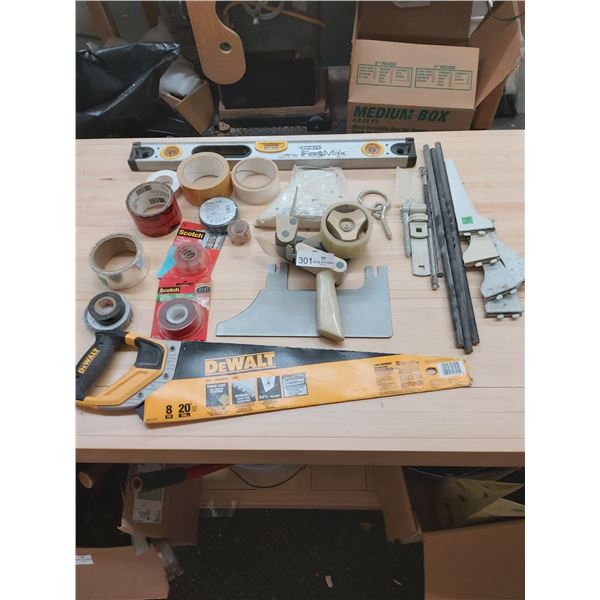 Stanley Level & Dewalt Hand Saw