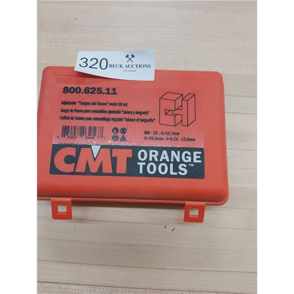 Orange Tool Adjustable Tongue And Groove Router Bit Set