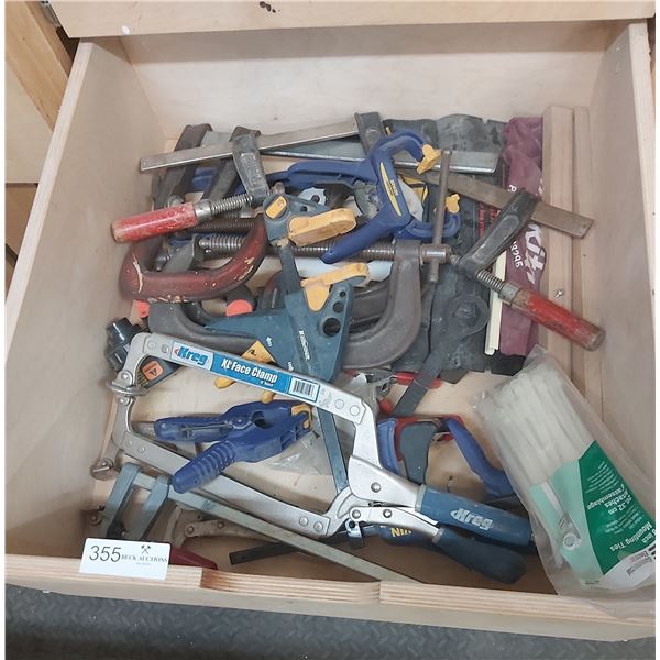 Large Assortment Of Clamps