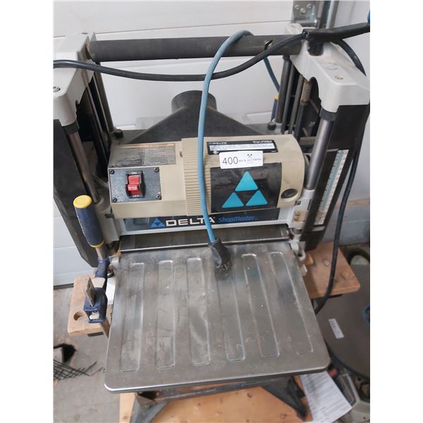 Delta ShopMaster Planer Model TP400LS and Sawhorse On Wheels Beck