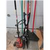 Image 3 : Assorted Garden Tools including Post Hole Digger, Rakes, Homelite HLT-16 Weed Whacker & More