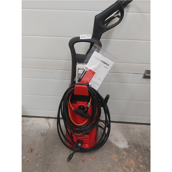 Clean Force Power Washer, Modle CF1400C Beck Auctions Inc.