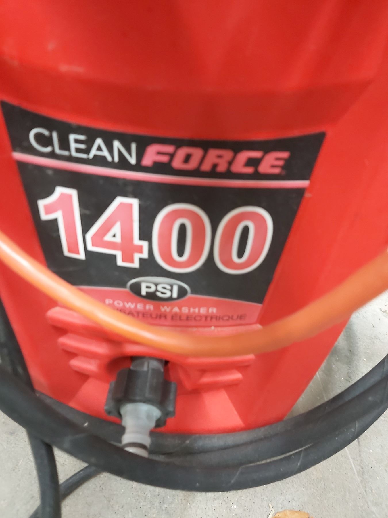 Clean Force Clean Force Power Washer, Modle # CF1400C - Beck Auctions Inc.
