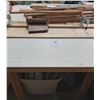 Image 2 : Custom Made Shop Table 50" wide x 61" Long x 33 1/2" High & wood pieces