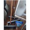 Image 1 : Assortment of Snow Shovels (1 Missing Handle) & Alaska Ice Melt