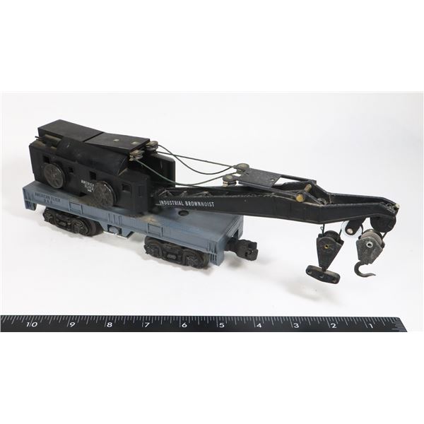 AMERICAN FLYER INDUSTRIAL BROWNHOIST CRANE CAR