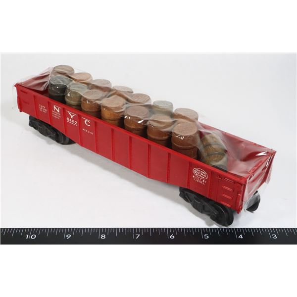 LIONEL 6462 WITH BARRELS (RED)