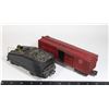 TWO TRAIN CARS, ONE LIONEL COAL CAR AND ONE