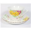 Image 1 : PHOENIX CHINA (7113) FLOWER PATTERN TEACUP & SAUCE