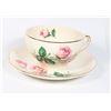 Image 1 : ROSE BOUQUET TEACUP AND SAUCER 22K GOLD BORDER