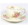 PEACH BLOSSOM TEACUP AND SAUCER