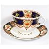 Image 1 : ROYAL ALBERT BLUE BORDER, ROSE DESIGN TEA CUP