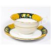 Image 1 : YELLOW ROSE BORDER DESIGN TEA CUP AND SAUCER