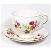 Image 1 : QUEEN ANNE TEACUP AND SAUCER ROSE & YELLOW FLOWER