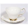 Image 1 : QUEEN ANNE GOLD TONE TRIMMER TEACUP AND SAUCER