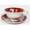 TRIMONT FLOWER PATTERN TEACUP AND SAUCER