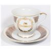 45 ANNIVERSARY TEACUP AND SAUCER