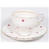 COLCLOUGH PINK THISTLE DOT DESIGN TEACUP & SAUCER