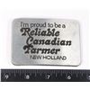 Image 1 : BELT BUCKLE "I'M PROUD TO BE A RELIABLE CANADIAN