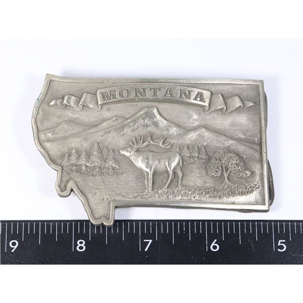 "MONTANA" BELT BUCKLE MARKED 1978