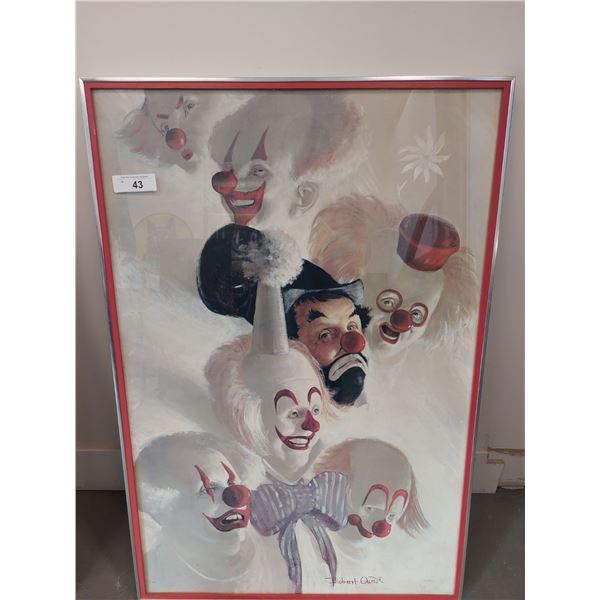 BEAUTIFUL YET CREEPY CLOWN PAINTING