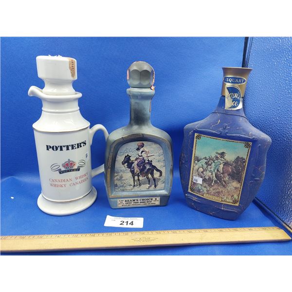 COLLECTION OF BOTTLE AND STEIN