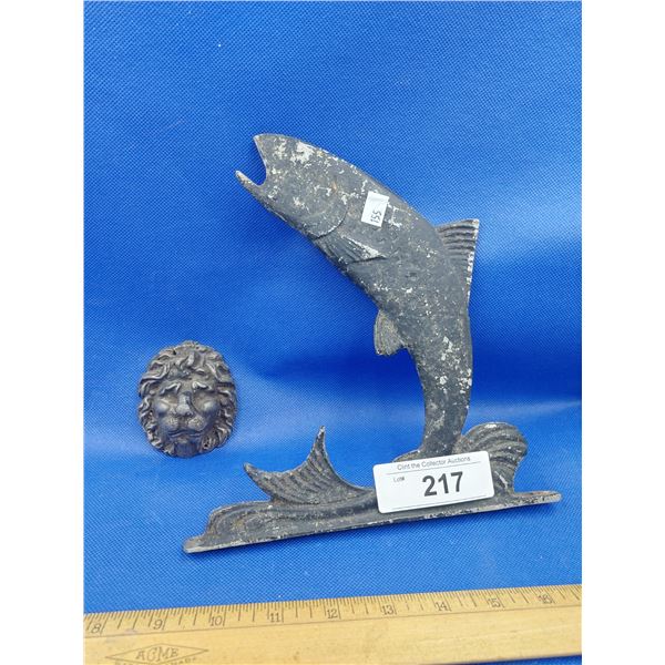 PAIR OF CAST DECORATOR PIECES