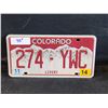 Image 1 : 2014 COLORADO LICENSE PLATE