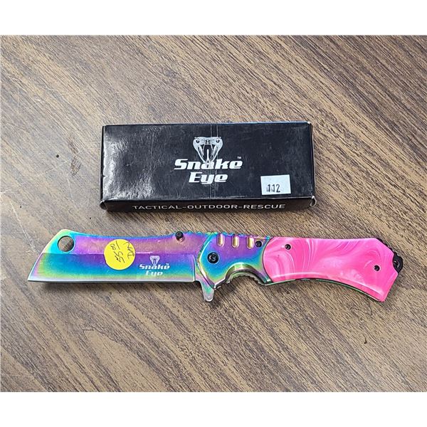 NEW SNAKE EYE LOCKING BLADE KNIFE