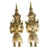 Image 3 : Male & Female Bronze Gilded Temple Guards (CLB-209) (CLB-209)