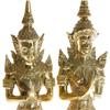 Image 5 : Male & Female Bronze Gilded Temple Guards (CLB-209) (CLB-209)