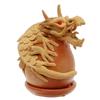 Image 1 : Teak and Clay Dragin Censer  (CLB-397) (CLB-397)