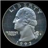 Image 1 : 1993S Washington 25c Proof Quarter Coin Graded PCGS PR69 DCAM (COI-5403) (COI-5403)