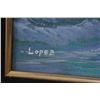 Image 2 : FRAMED OIL ON CANVAS, HAWAIIAN SCENE SEASCAPE, KONA HAWAII ISLAND; BY LOPEZ (43" X 31")