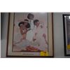 Image 2 : KOA FRAMED 1984 LITHOGRAPH, "YESTERDAY, TODAY & TOMORROW"; BY DIANA HANSEN-YOUNG (26" X 30")